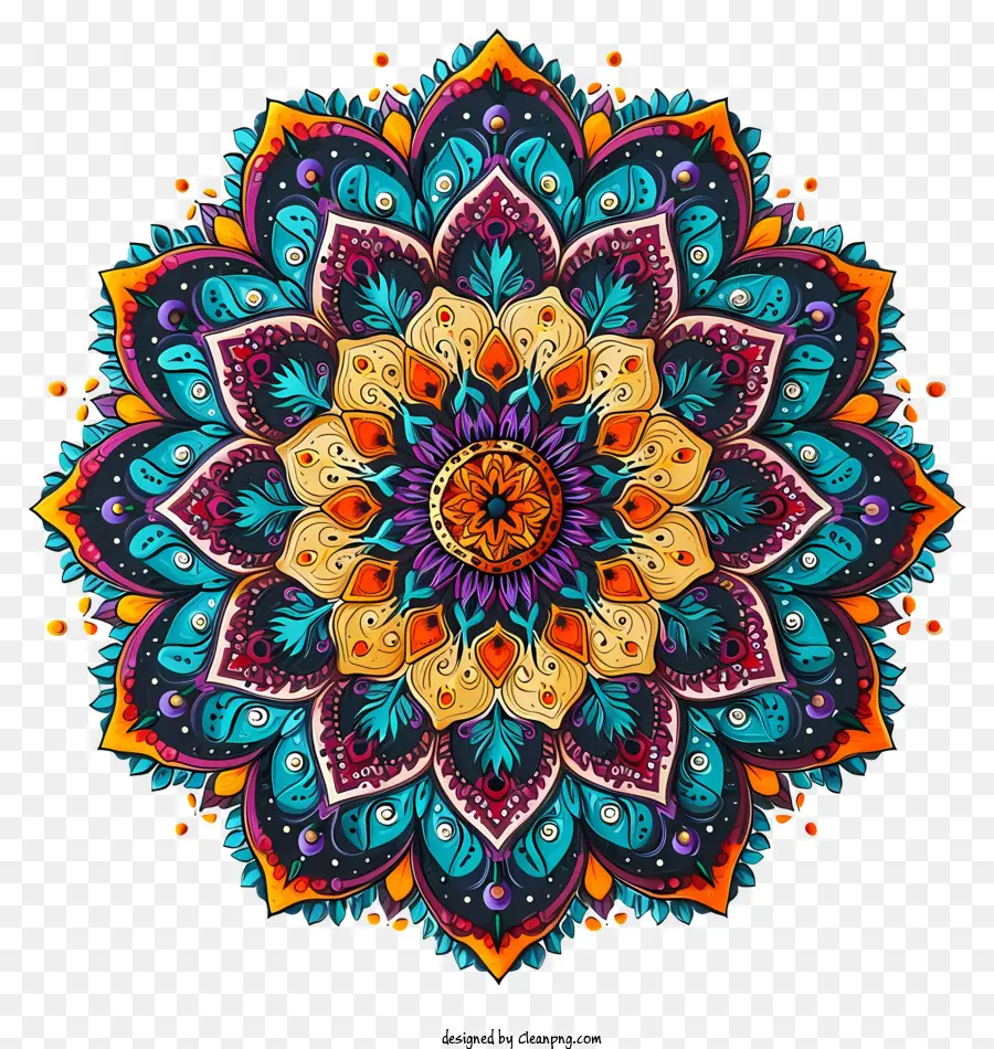 Mandala，Mandala Floral PNG