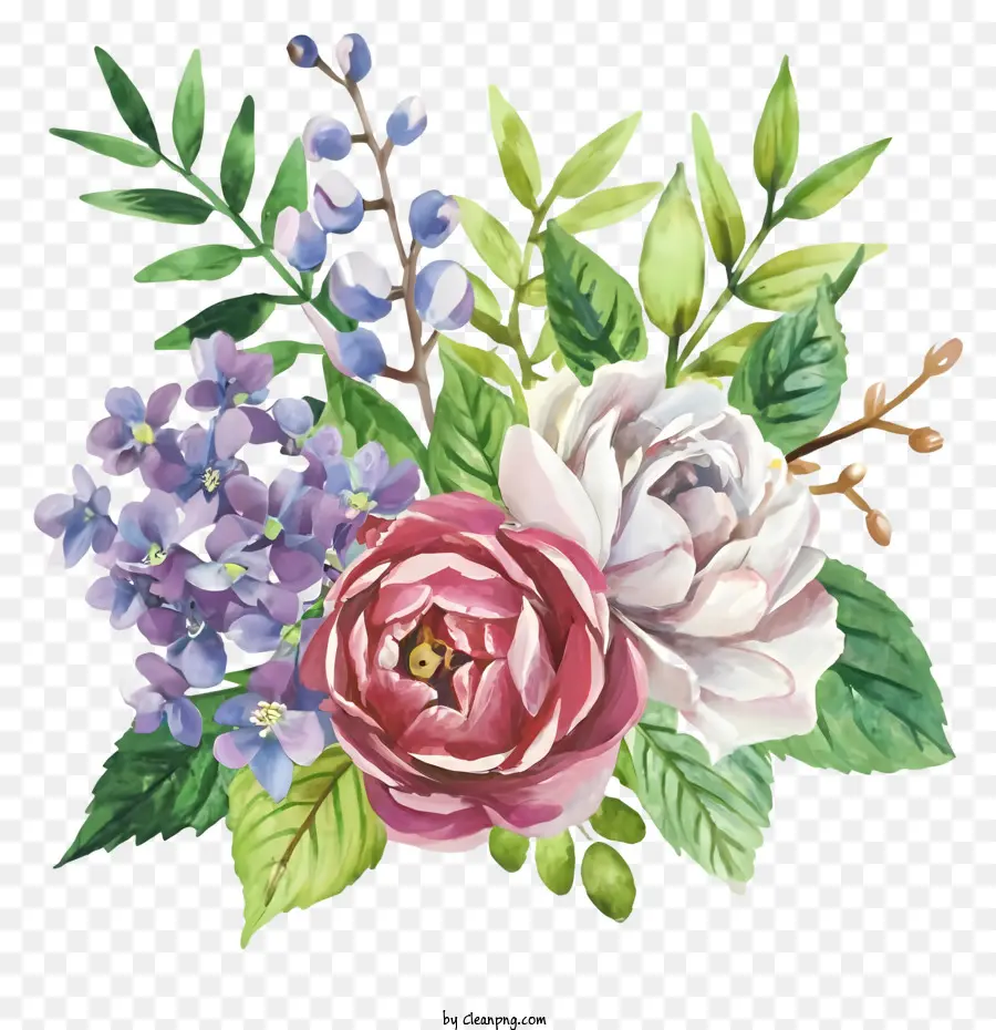 Cartoon，Bouquet Of Flowers PNG