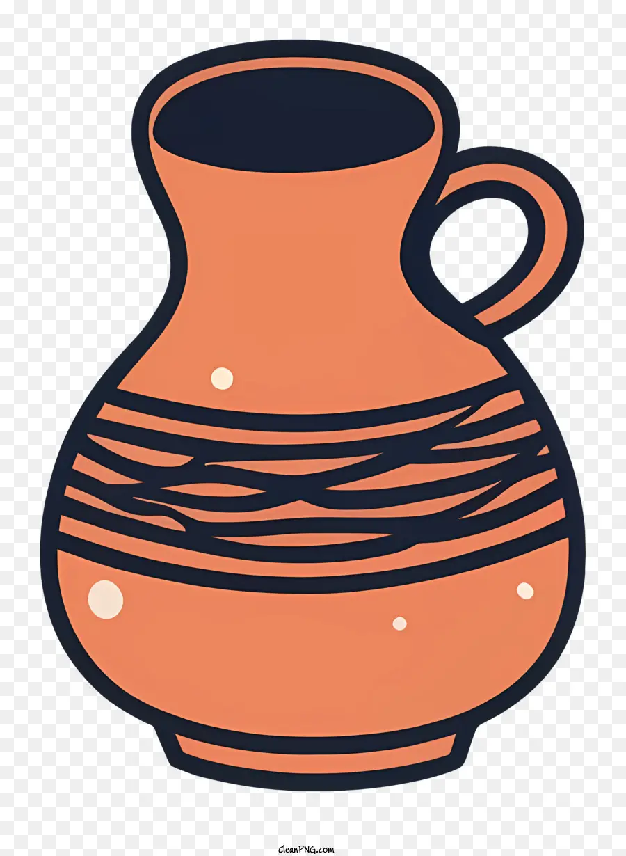 Cartoon，Vaso De Cerâmica PNG