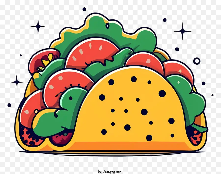 Desenho Animado，Taco PNG