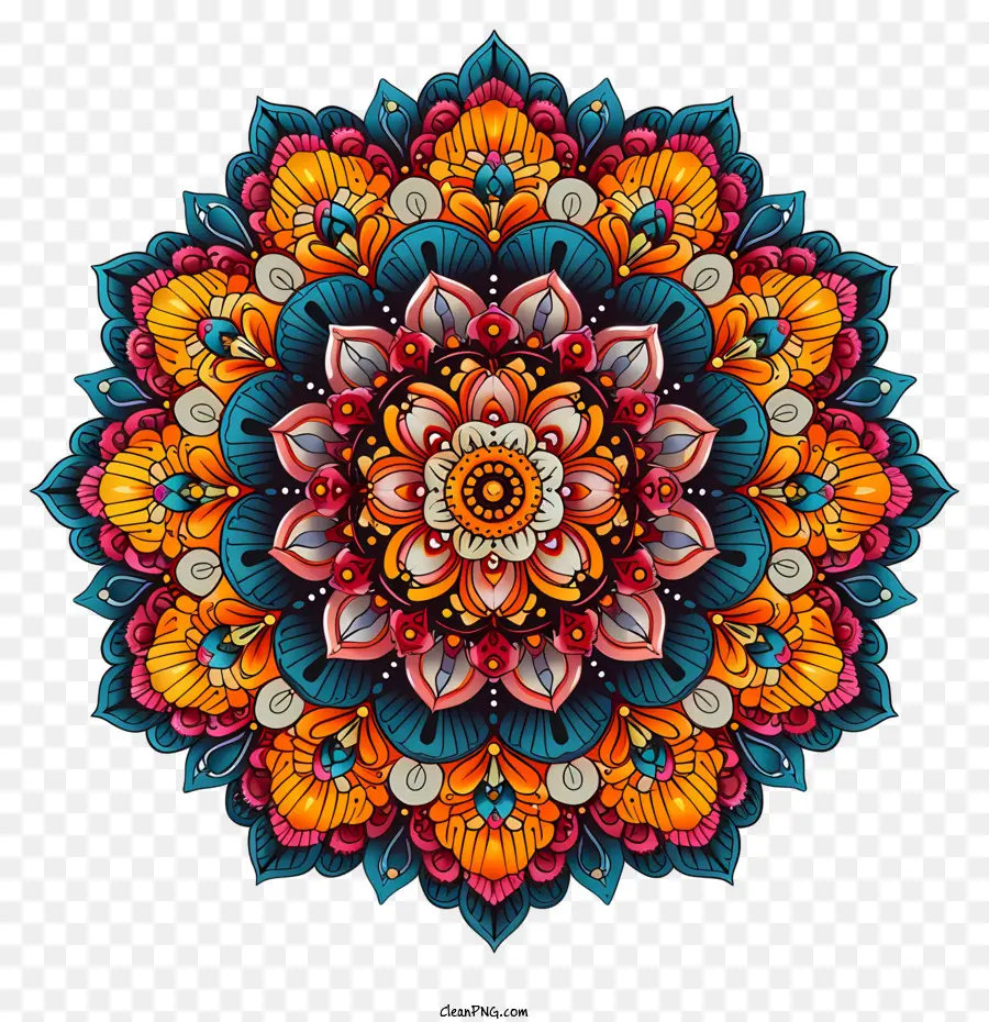 Mandala，Mandala Floral PNG