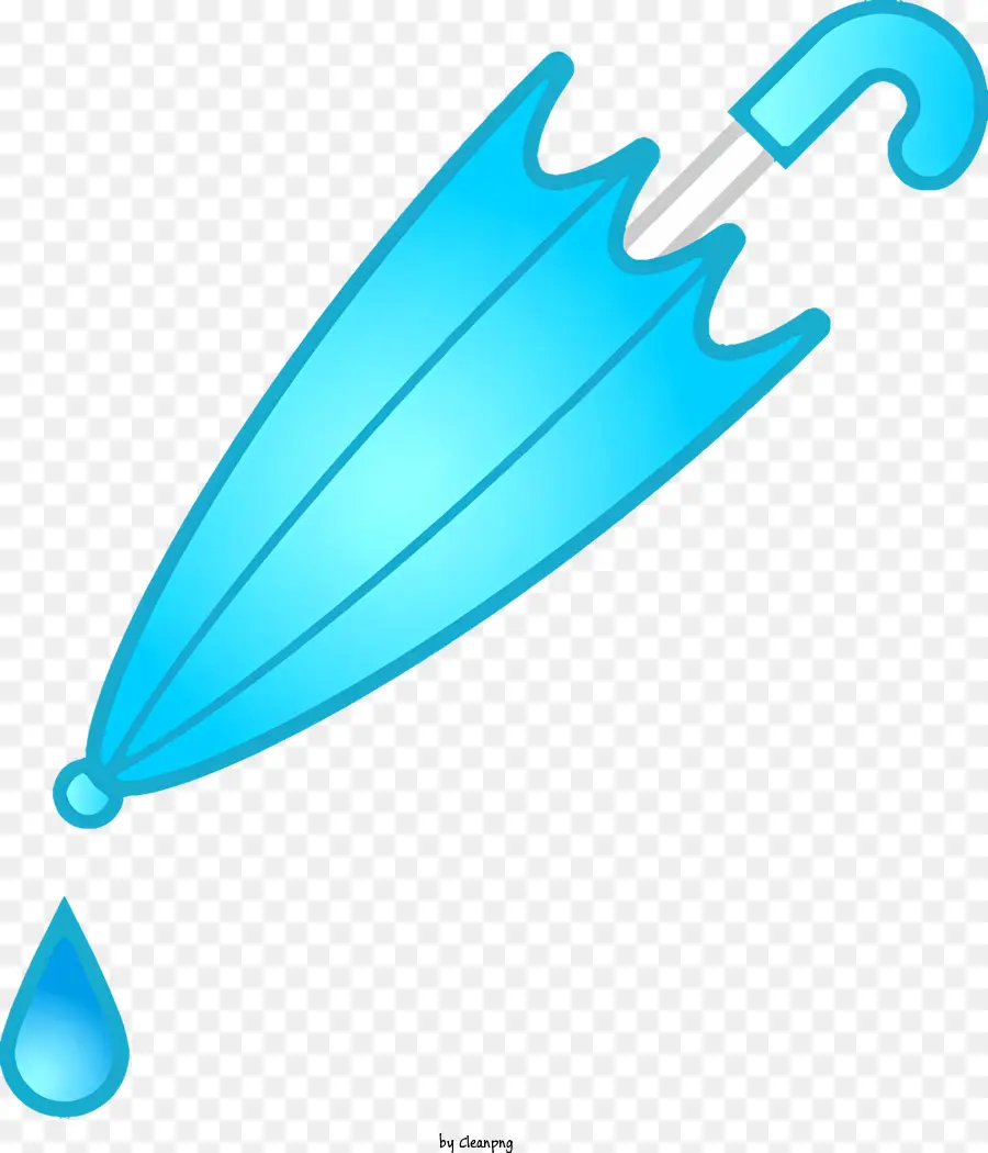 Guarda Chuva Azul，Gota De água PNG