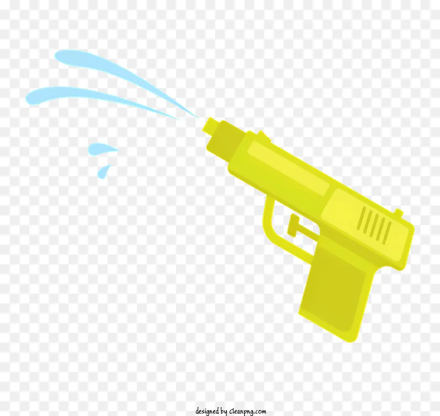 Pistola De água，Pistola De Plástico Amarelo PNG