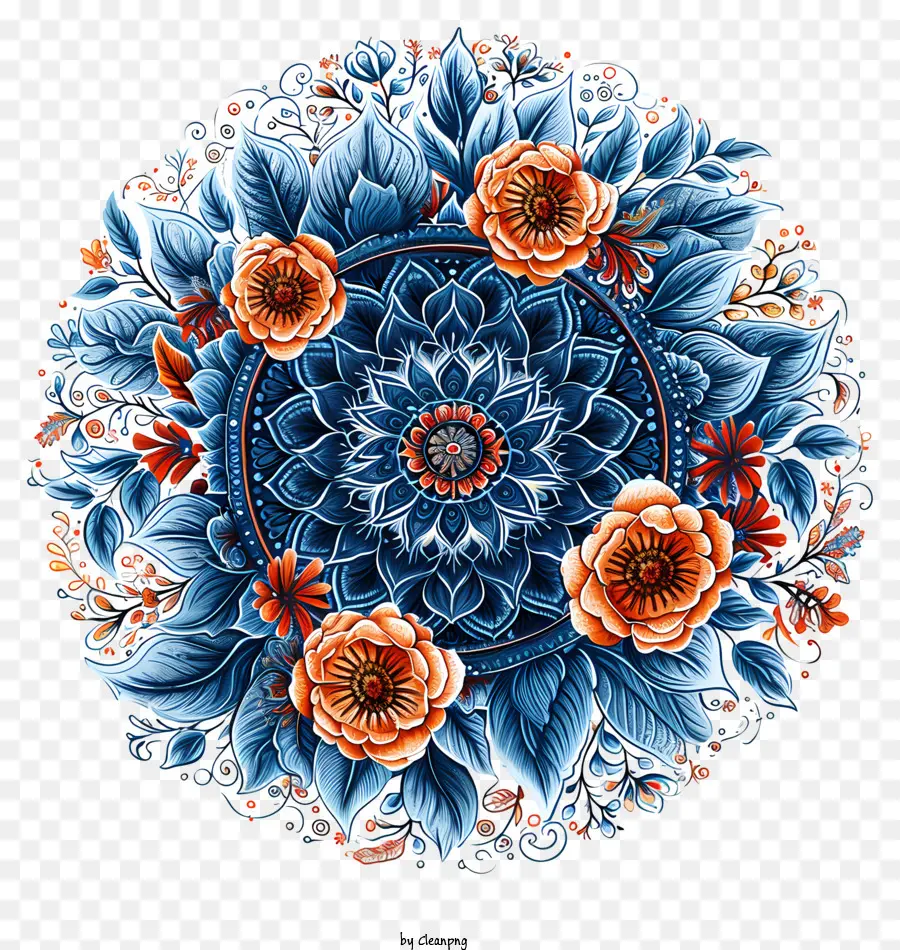 Mandala，Design Floral PNG