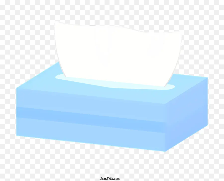 Caixa De Tecido，Caixa De Lenços De Papel Azul PNG