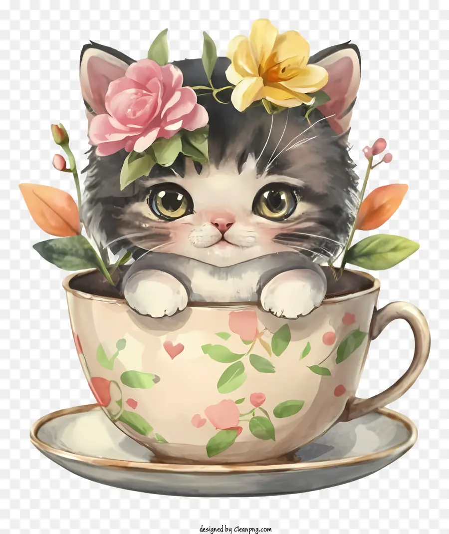 Cartoon，Gatinho Bonito PNG