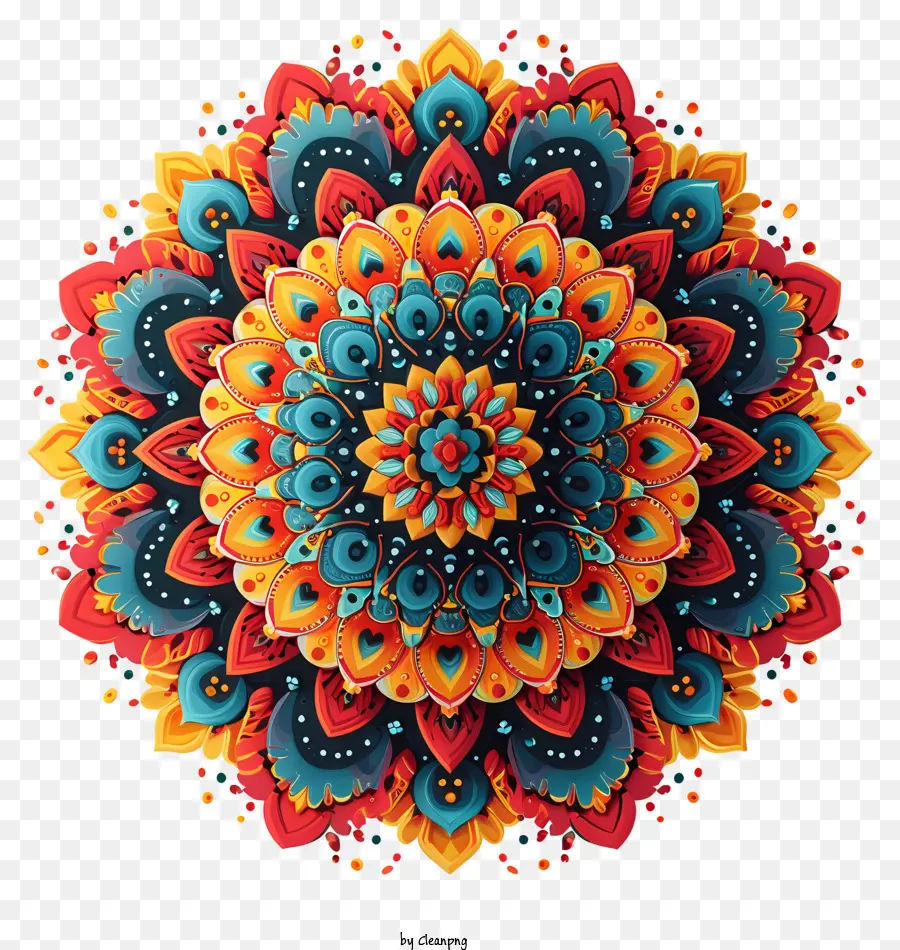 Mandala，Desenho De Flor PNG