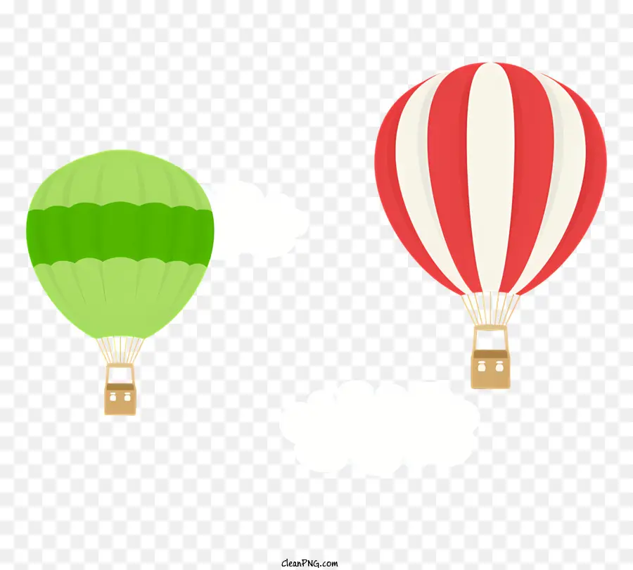 Balões De Ar Quente，Balões Coloridos PNG