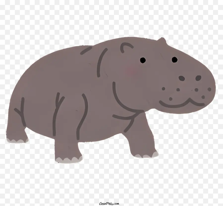 Natureza，Hipopótamo Marrom PNG