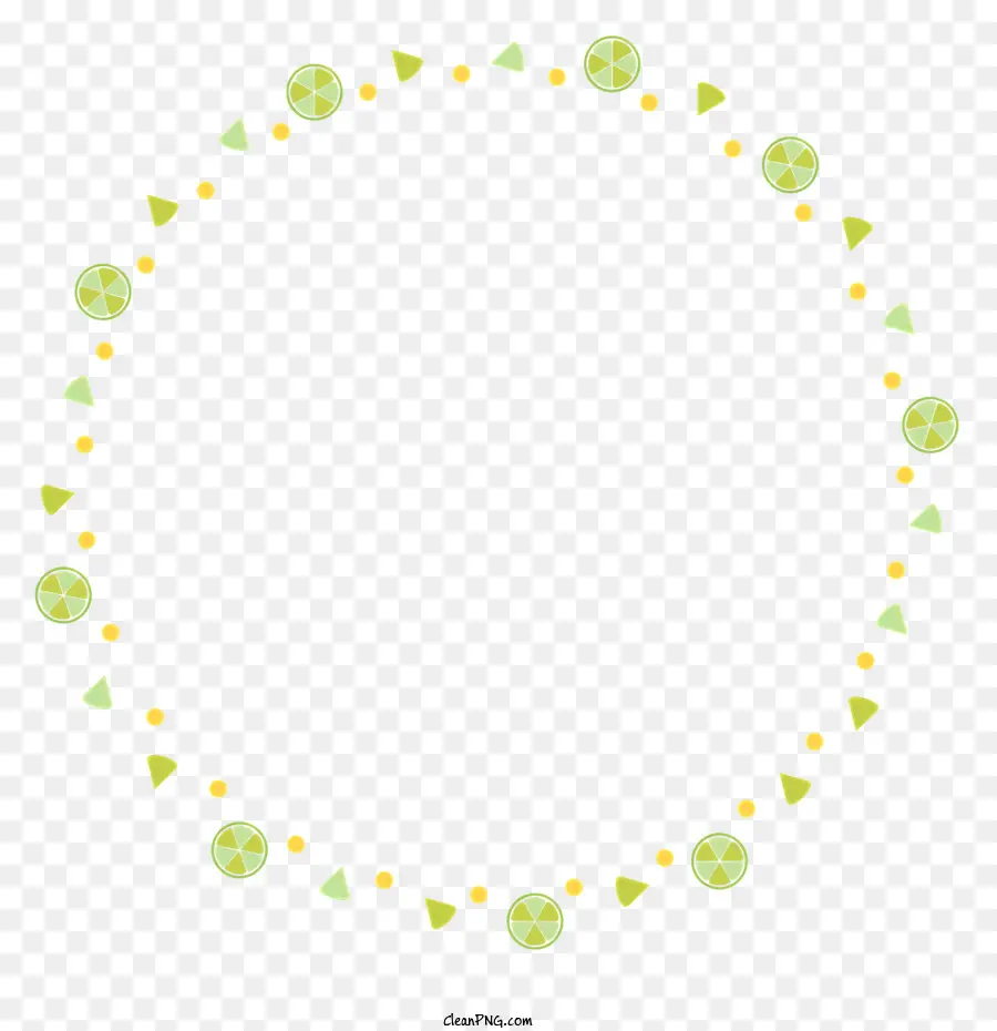 Green Circle，Borda Branca PNG