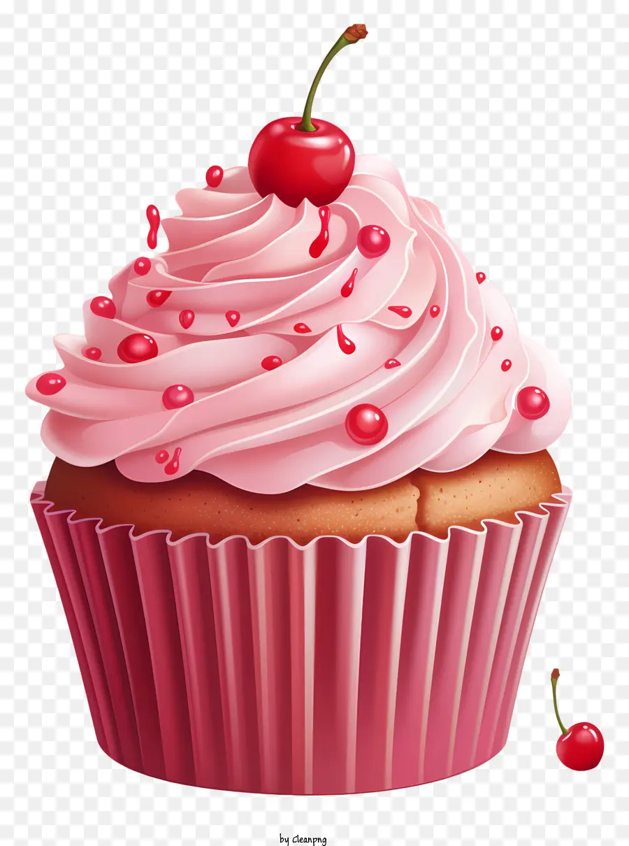 Cupcake Plano，Cupcake Rosa PNG