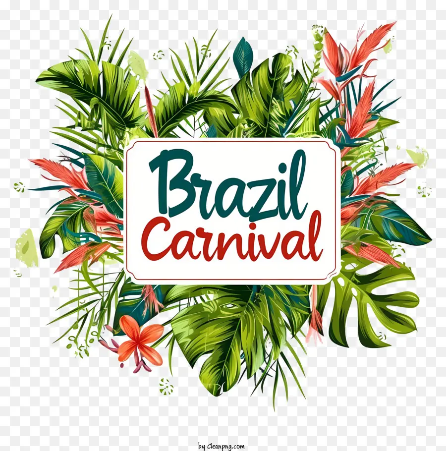 Brasil Carnaval，Fundo Verde PNG