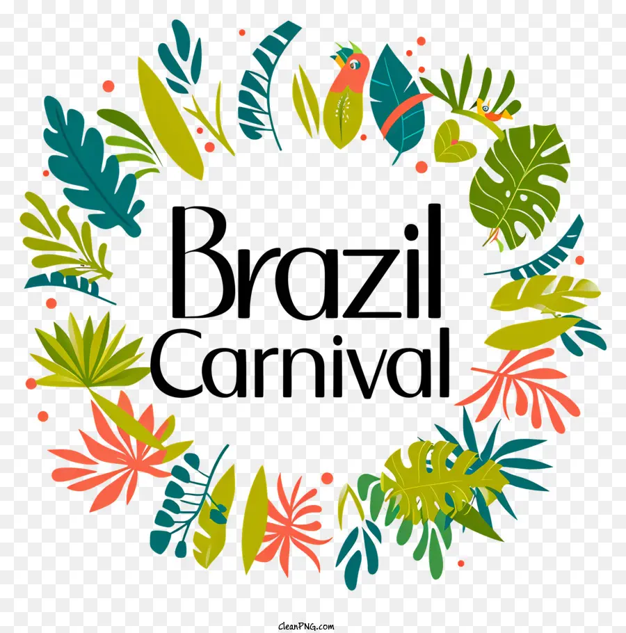 Brasil Carnaval，Plantas E Folhas PNG