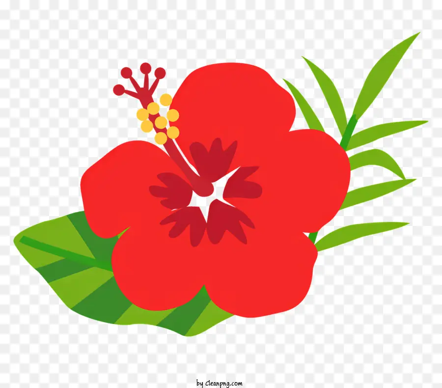 Flor Vermelha，Flor De Papel PNG