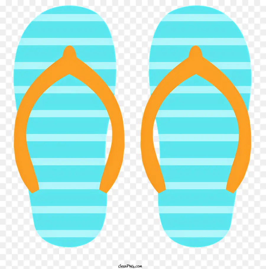 Flip Flops，Listras Azuis E Brancas PNG