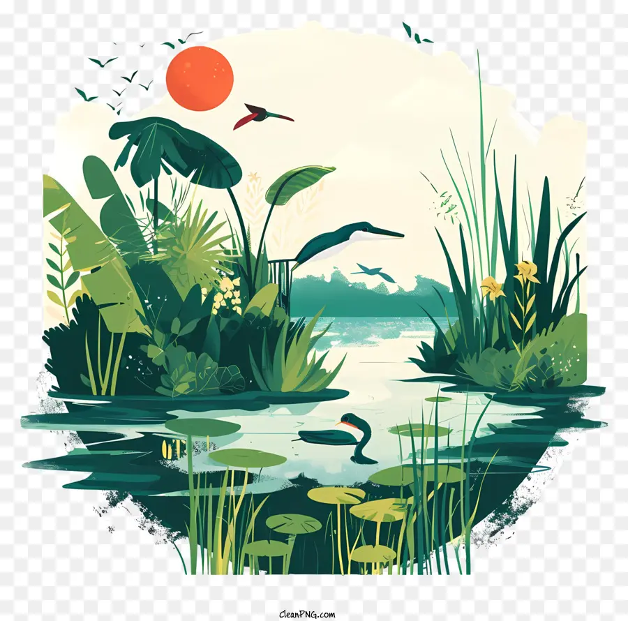 Dia Mundial Das Zonas Húmidas，Lago PNG