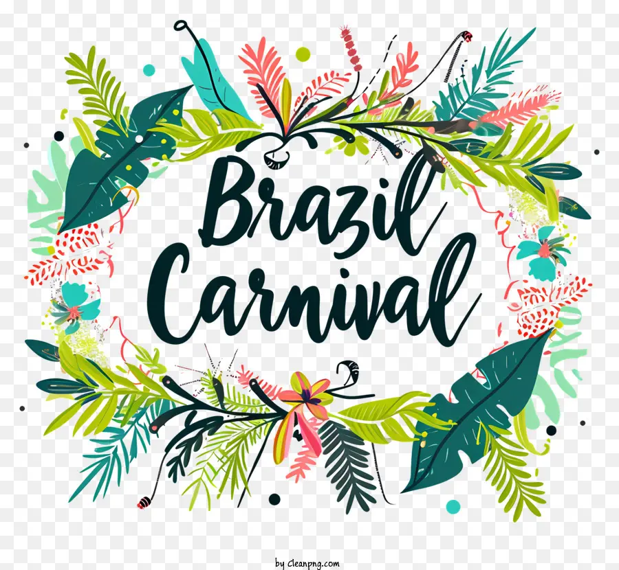 Brasil Carnaval，Coroa De Flores PNG