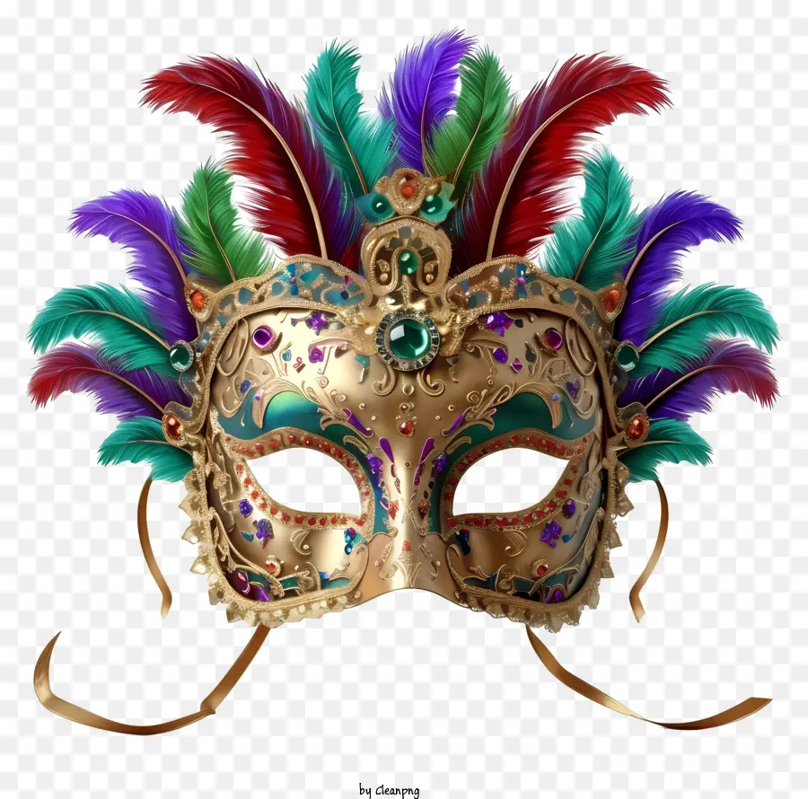 Ornamentação Elaborada，Máscara De Carnaval PNG