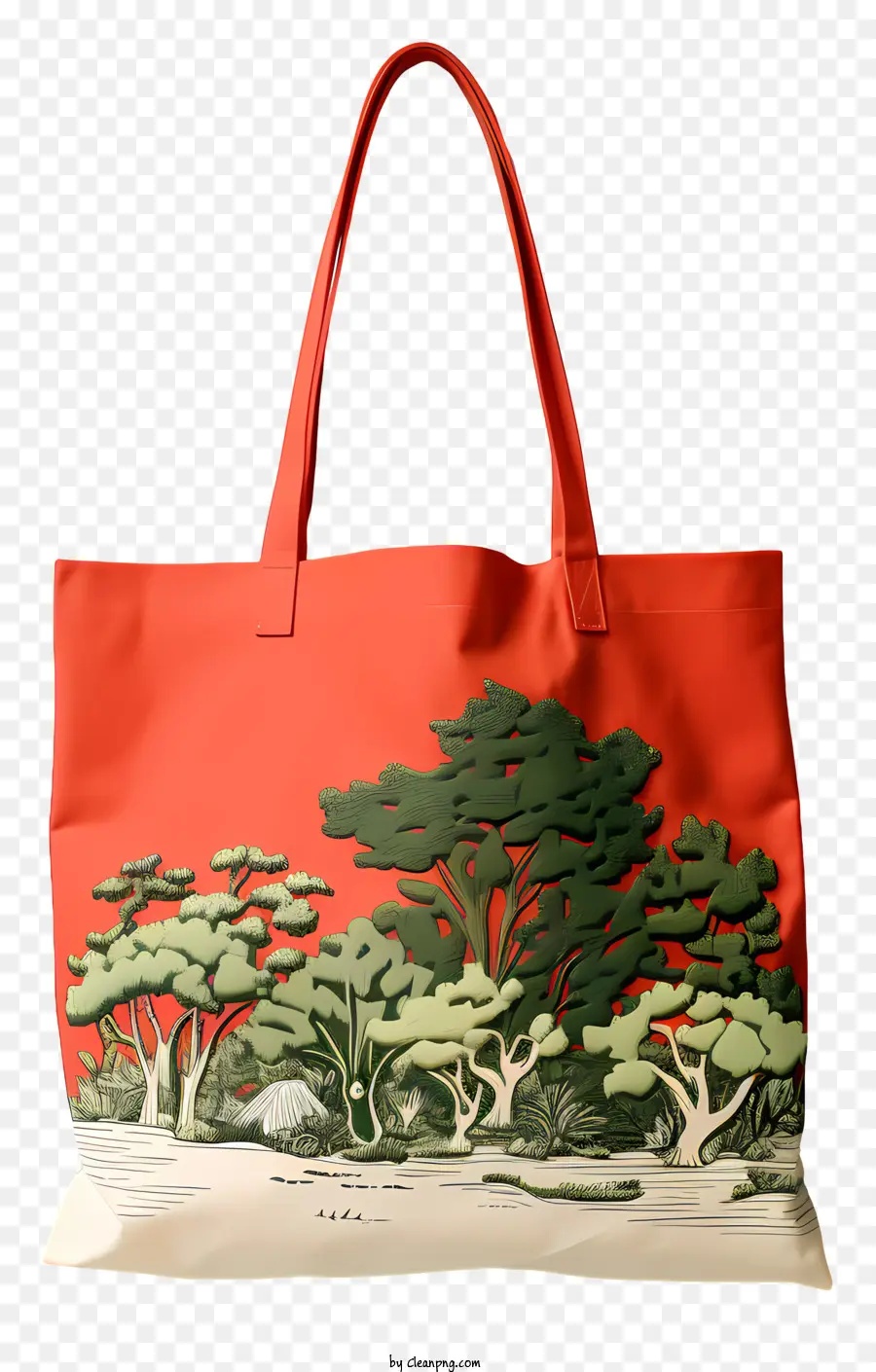 Eco Sacola，Red Tote Bag PNG