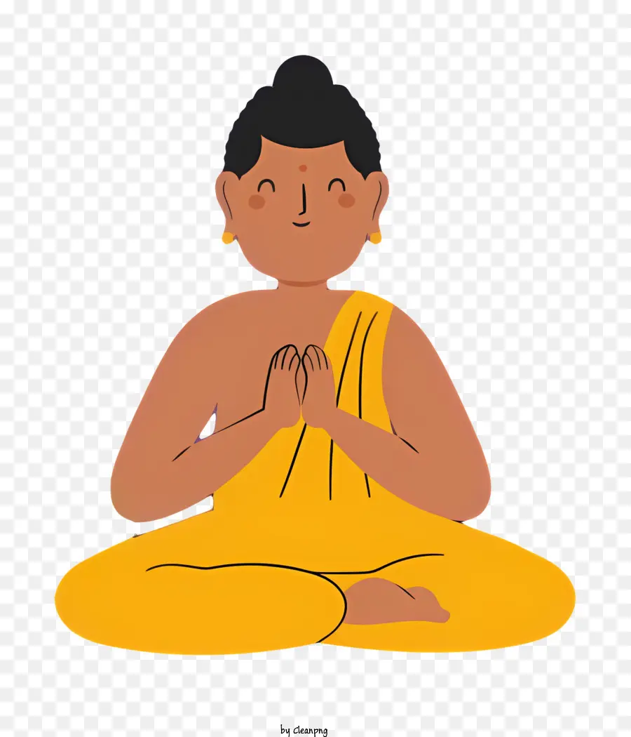 Bodhi Dia，Posição De Lótus PNG
