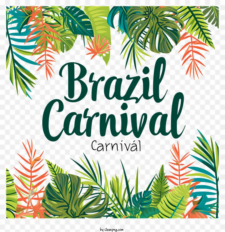 Brasil Carnaval，Plantas Tropicais PNG