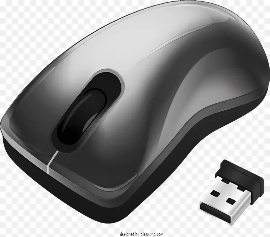 Mouse De Computador，Cinzento PNG