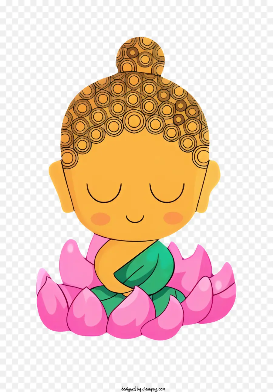 Bodhi Dia，Sorrindo Buda PNG