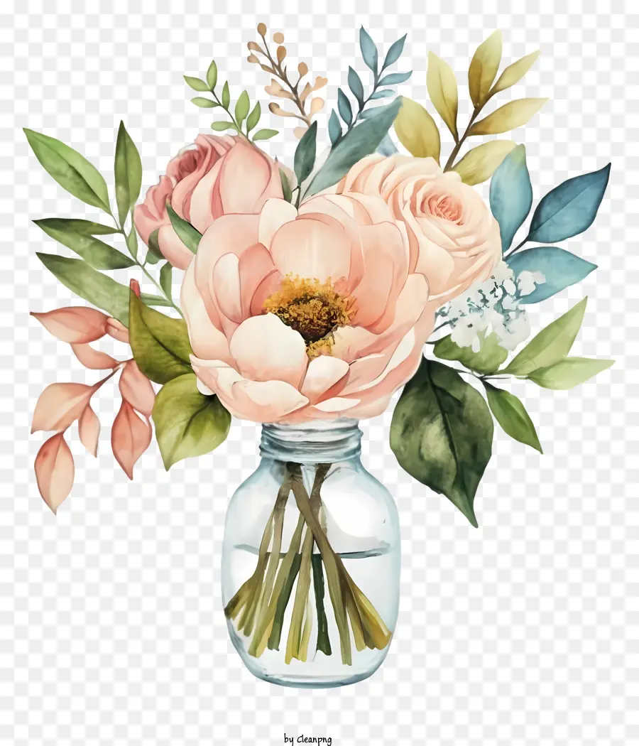 Desenho Animado，Vaso De Flores PNG