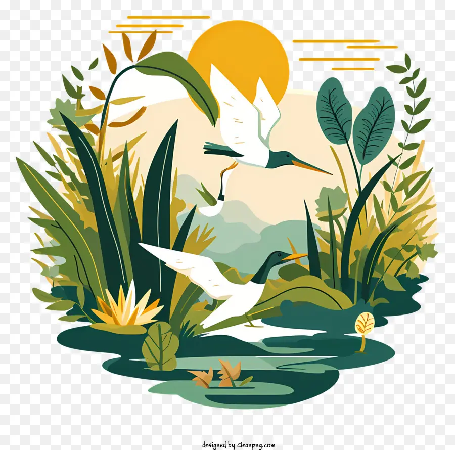 Dia Mundial Das Zonas Húmidas，Aves Tropicais PNG