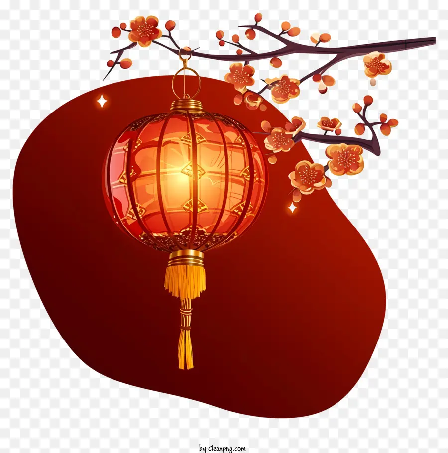 Ano Novo Chinês，Lanterna Chinesa PNG