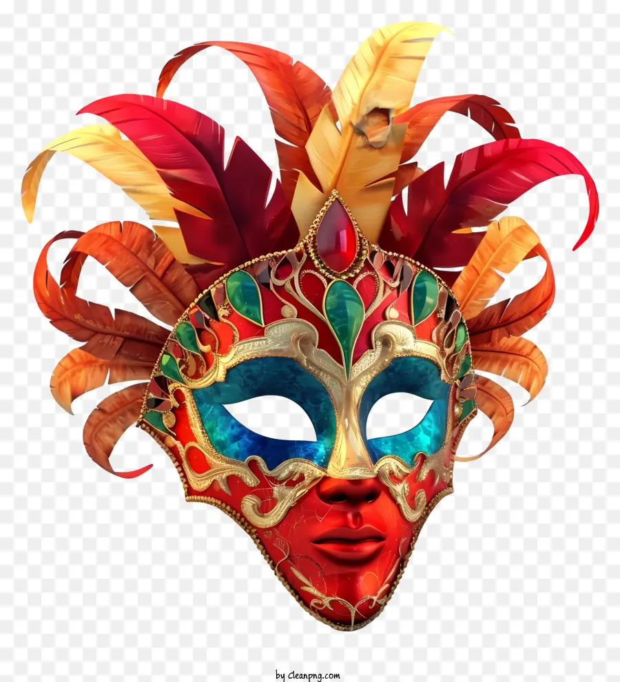 Máscara De Carnaval 3d Realista，Máscara PNG