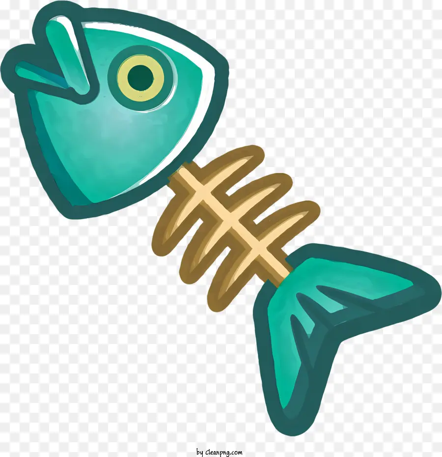 ícone，Esqueleto De Peixe PNG