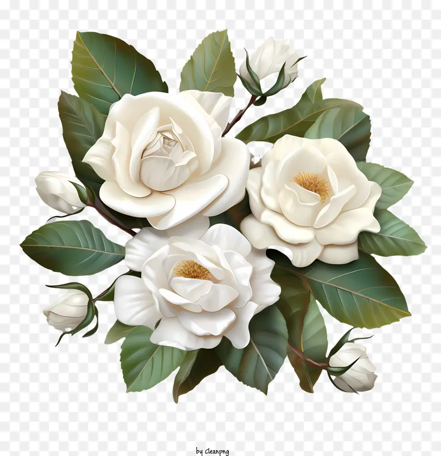 Flor Branca De Rosa，Rosas PNG