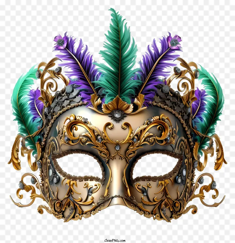 Ornamentação Elaborada，Máscara De Carnaval PNG