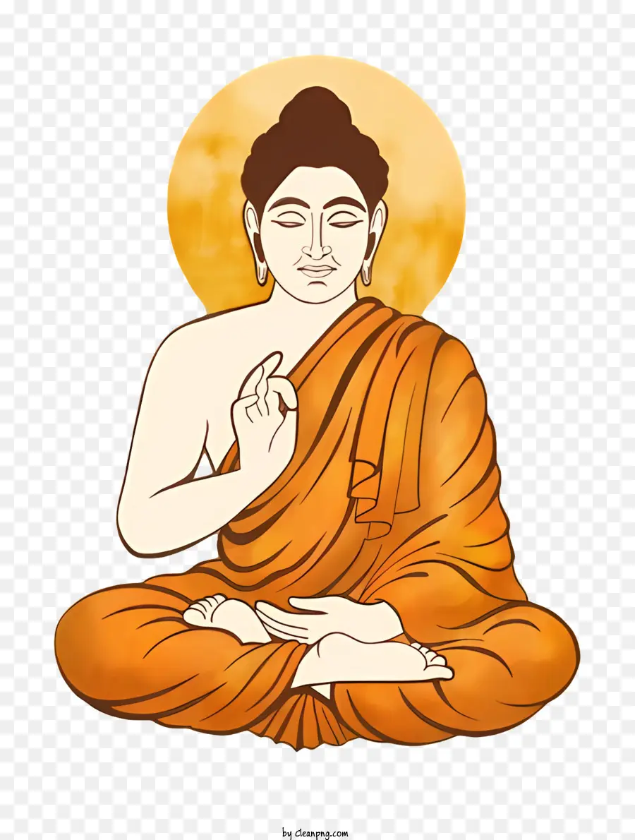 Bodhi Dia，Buda Meditando PNG
