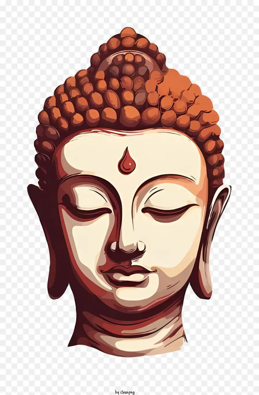 Dia De Bodhi，Cabeça De Buda PNG