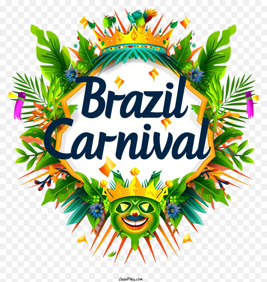 Brasil Carnaval，Coroa De Flores PNG