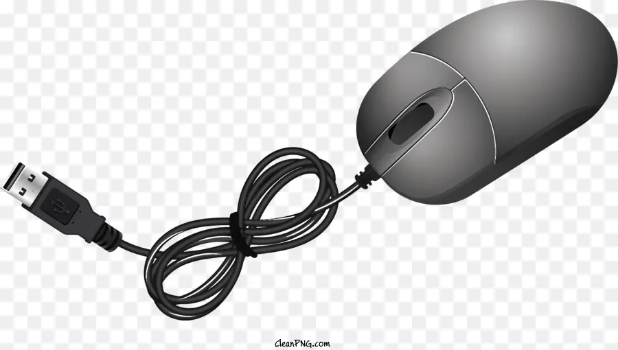 Mouse De Computador，Rato Cinzento PNG