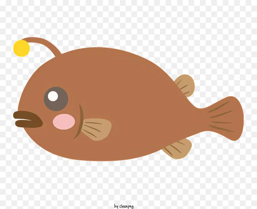 Cartoon Peixe，Peixe Marrom PNG