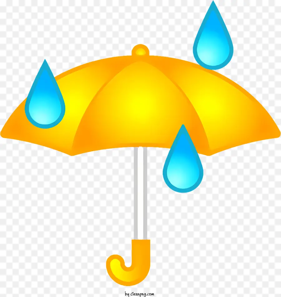 Guarda Chuva，Gotas De Chuva PNG