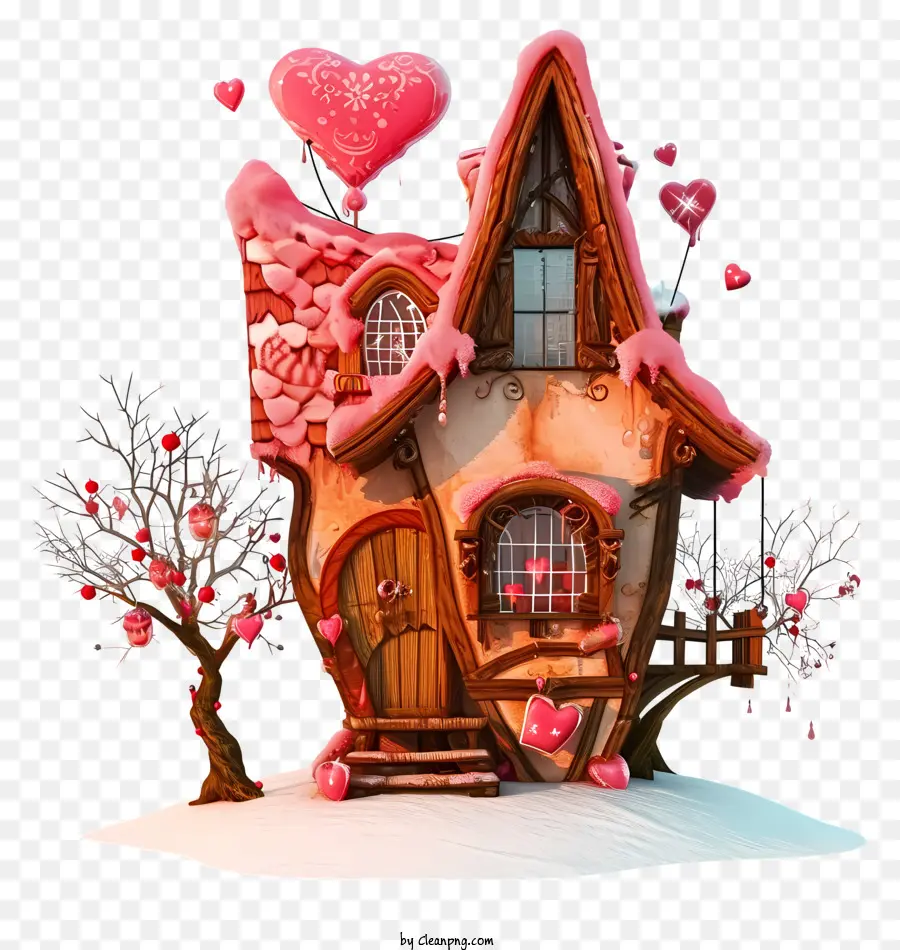Valentine Home，Cottage Fofo PNG