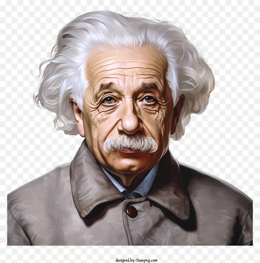 Estilo Realista Albert Einstein Retrato，Retrato PNG