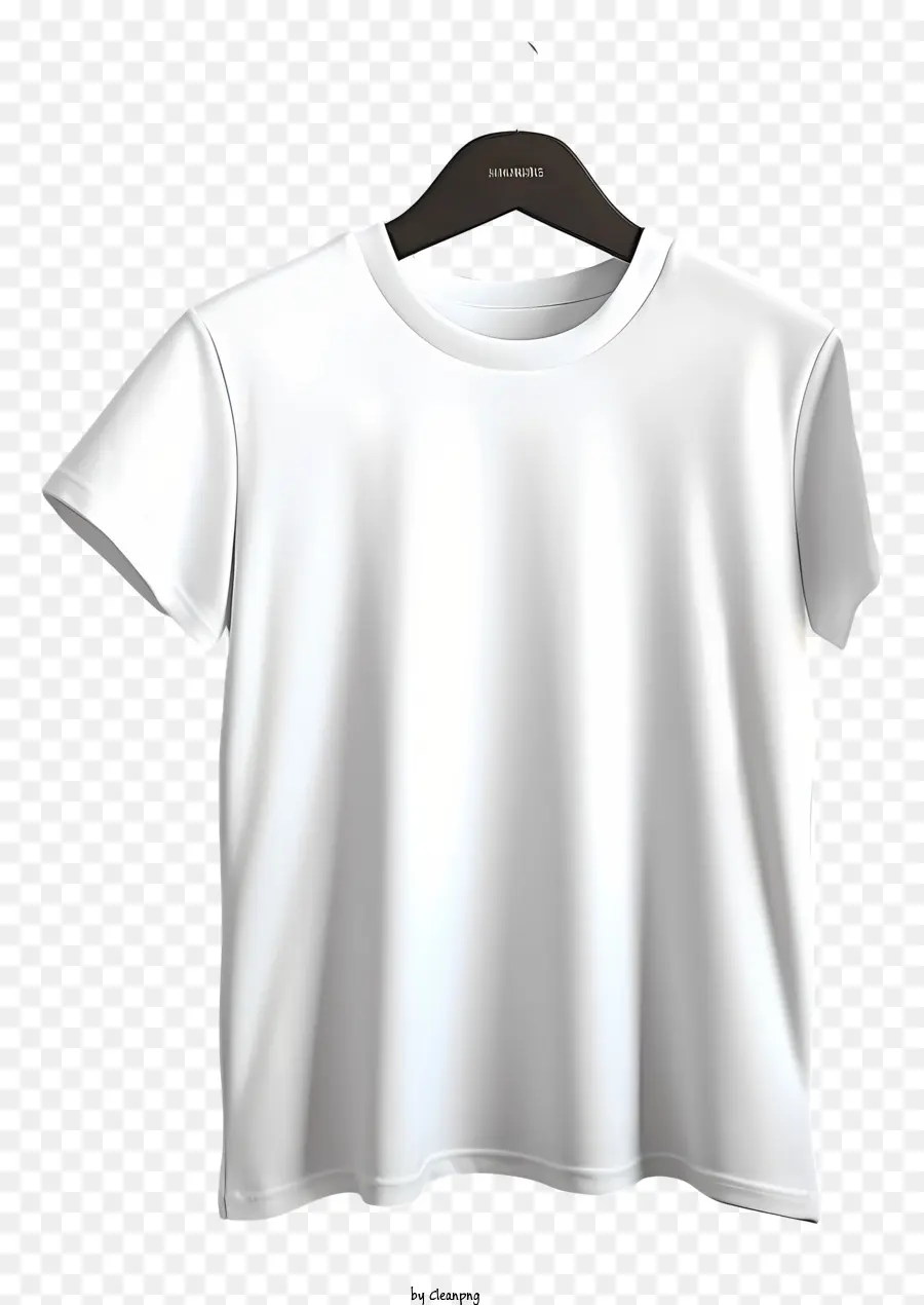 Camiseta No Cabide De Pano，Branco Tshirt PNG
