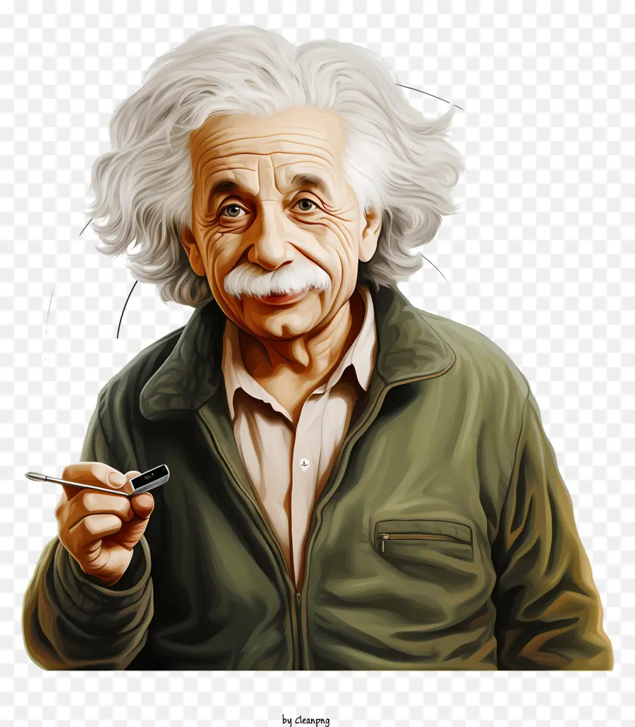 Retrato Realista Do Estilo 3d Albert Einstein，Homem PNG