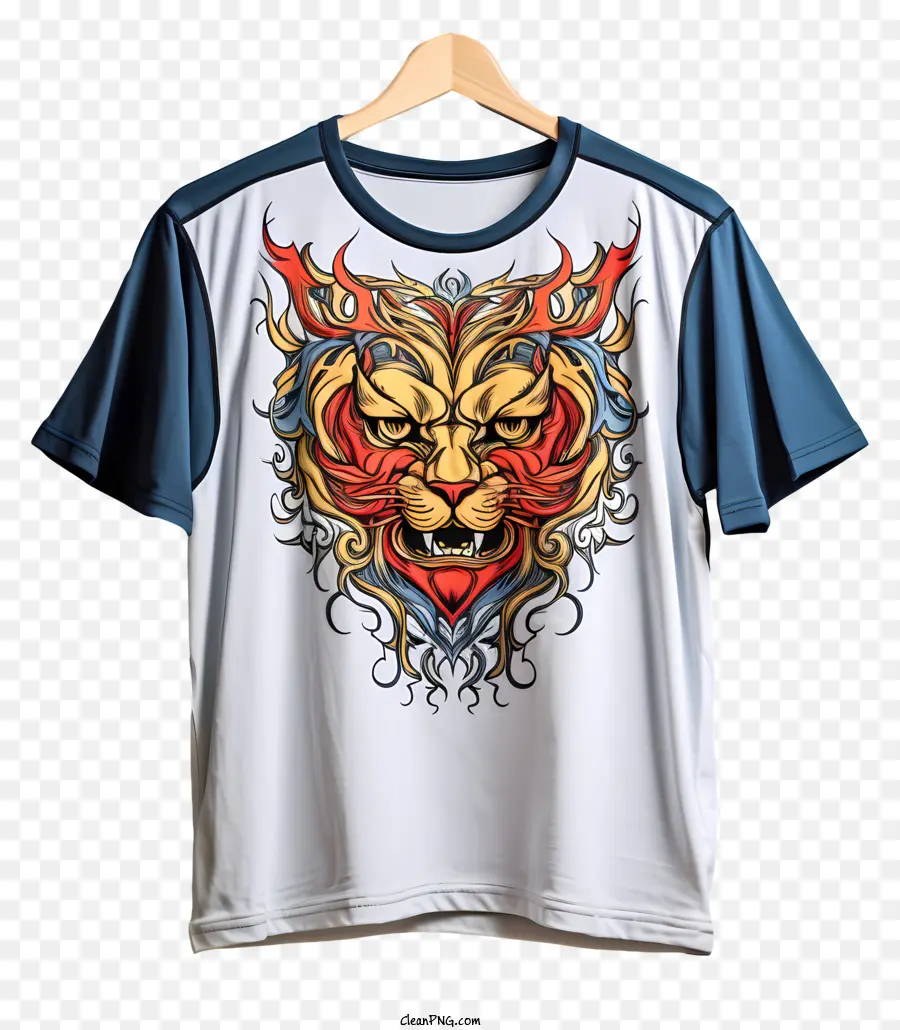 Camiseta De Estilo Desenhado à Mão，Camisa Tribal De Tigre PNG