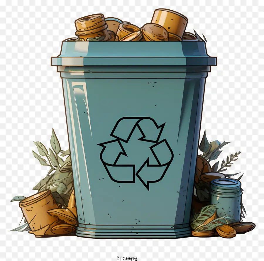 Lixo Lixo Plano，Reciclagem PNG