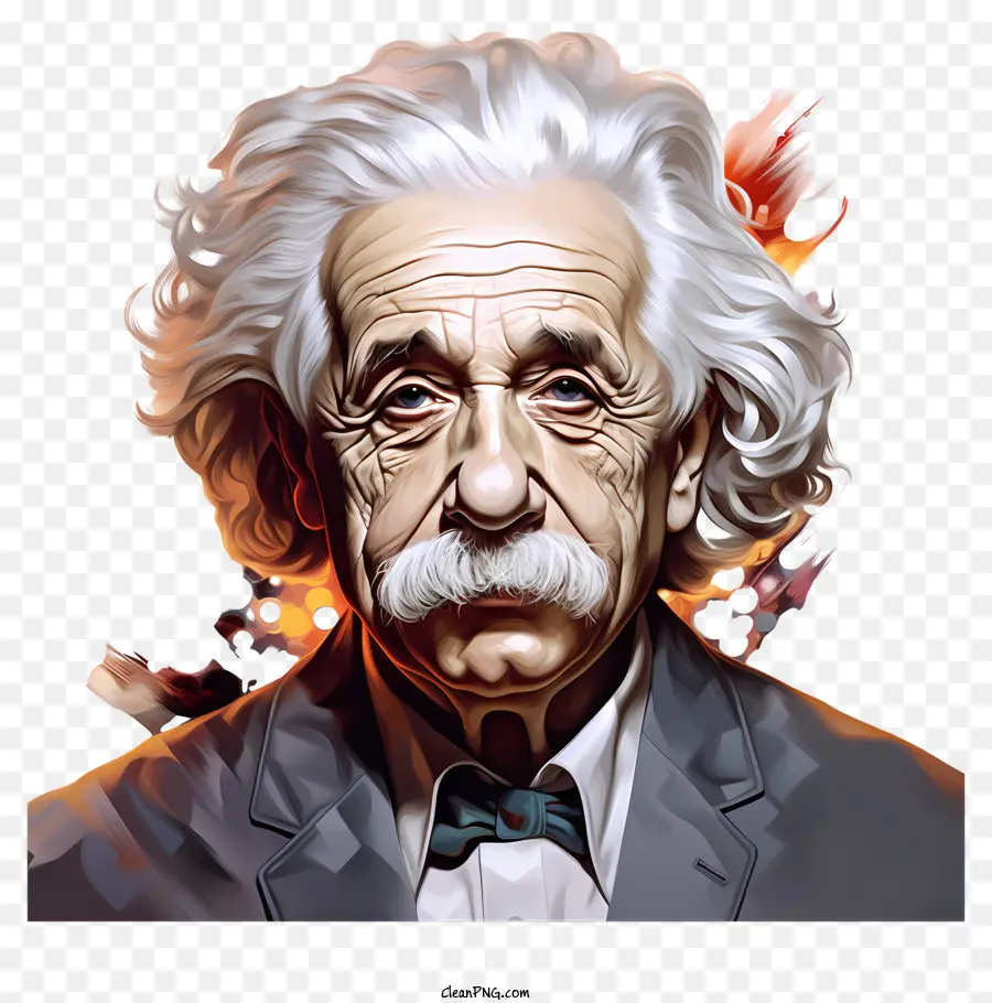 Retrato Plano De Albert Einstein，Albert Einstein PNG