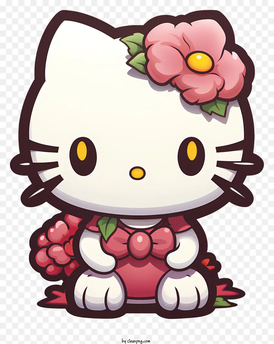 Hello Kitty，Gatinho Rosa PNG