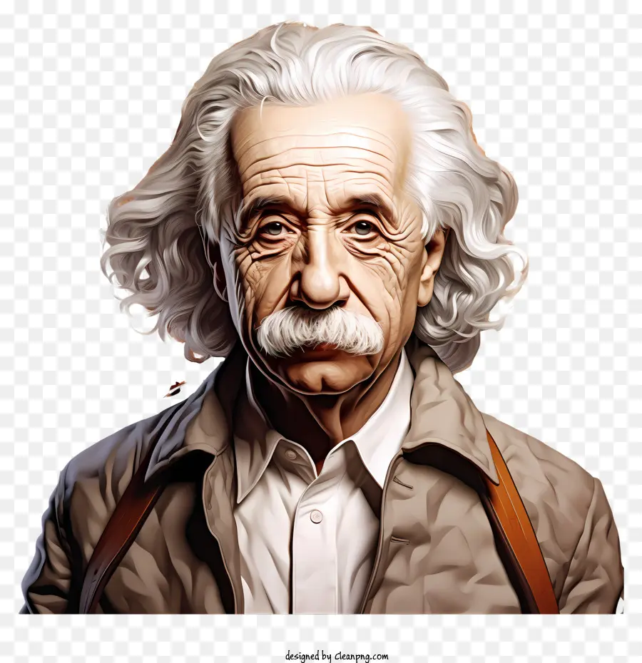 Retrato Realista Do Estilo 3d Albert Einstein，Feche O Retrato PNG