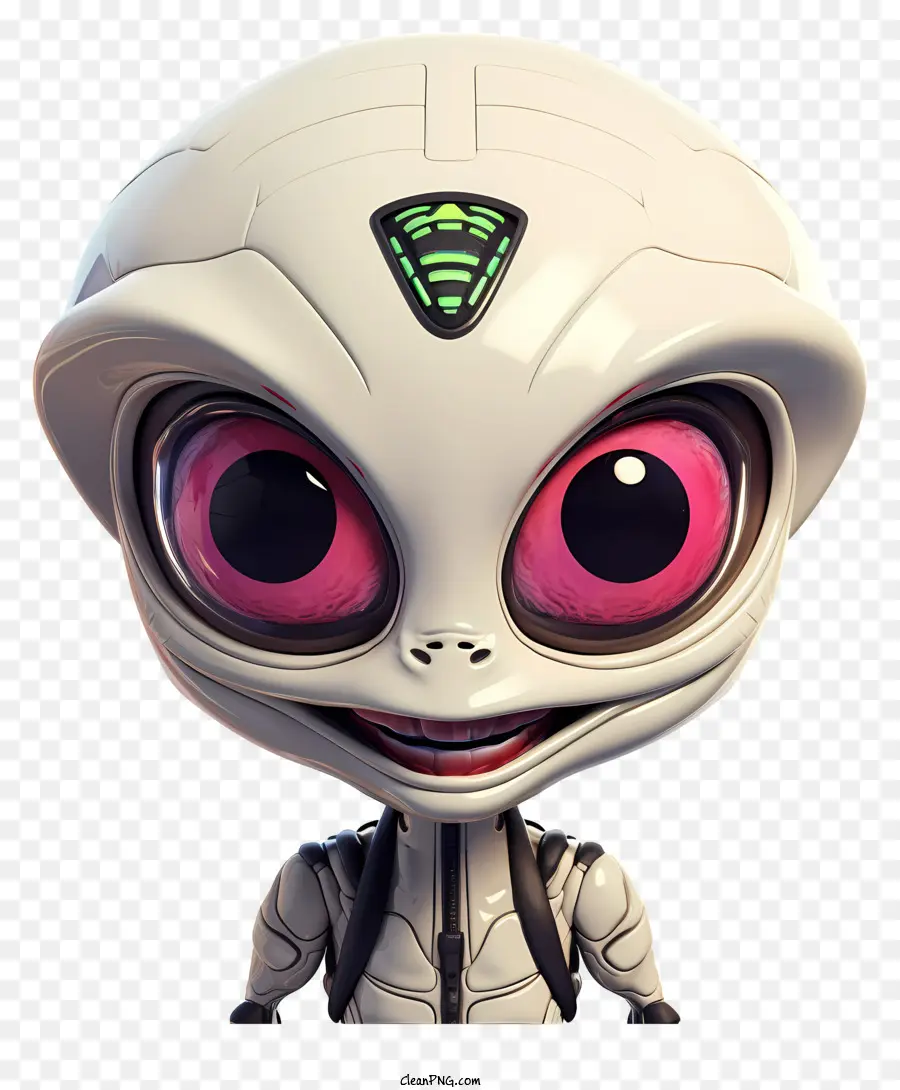 Mascote Alien De Estilo 3d Realista，Alien PNG